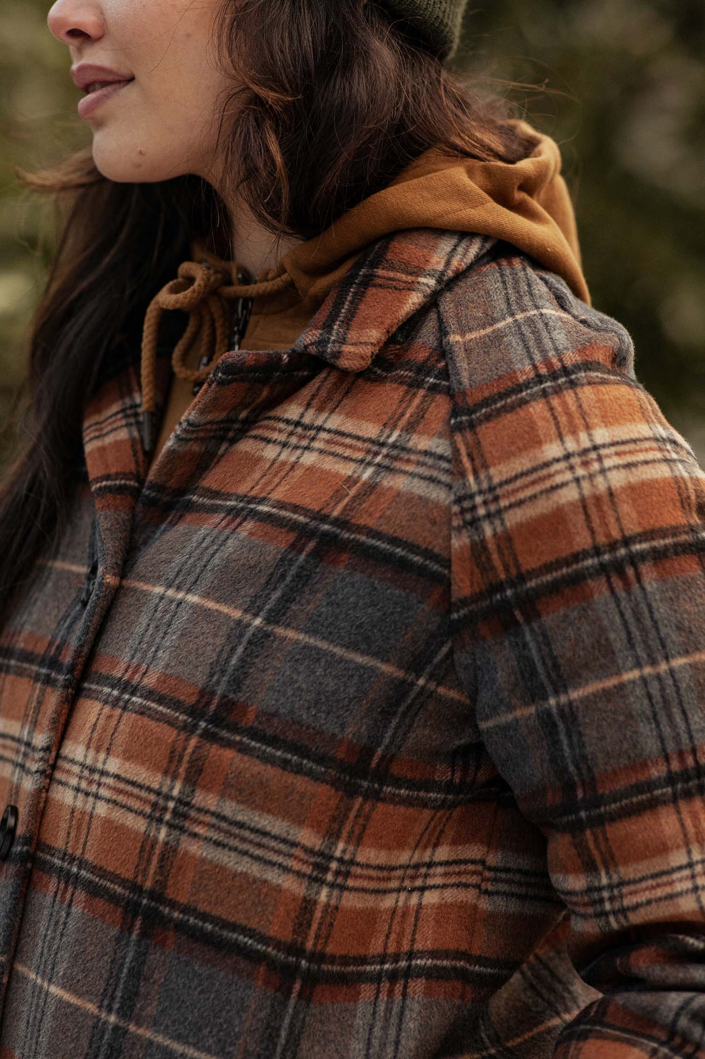 Alberta Coat in Dorset Plaid | Bridge & Burn