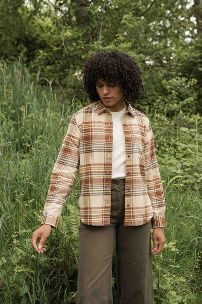 Ash Slim Shirt in Latte | Bridge & Burn