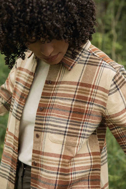 Ash Slim Shirt in Latte | Bridge & Burn