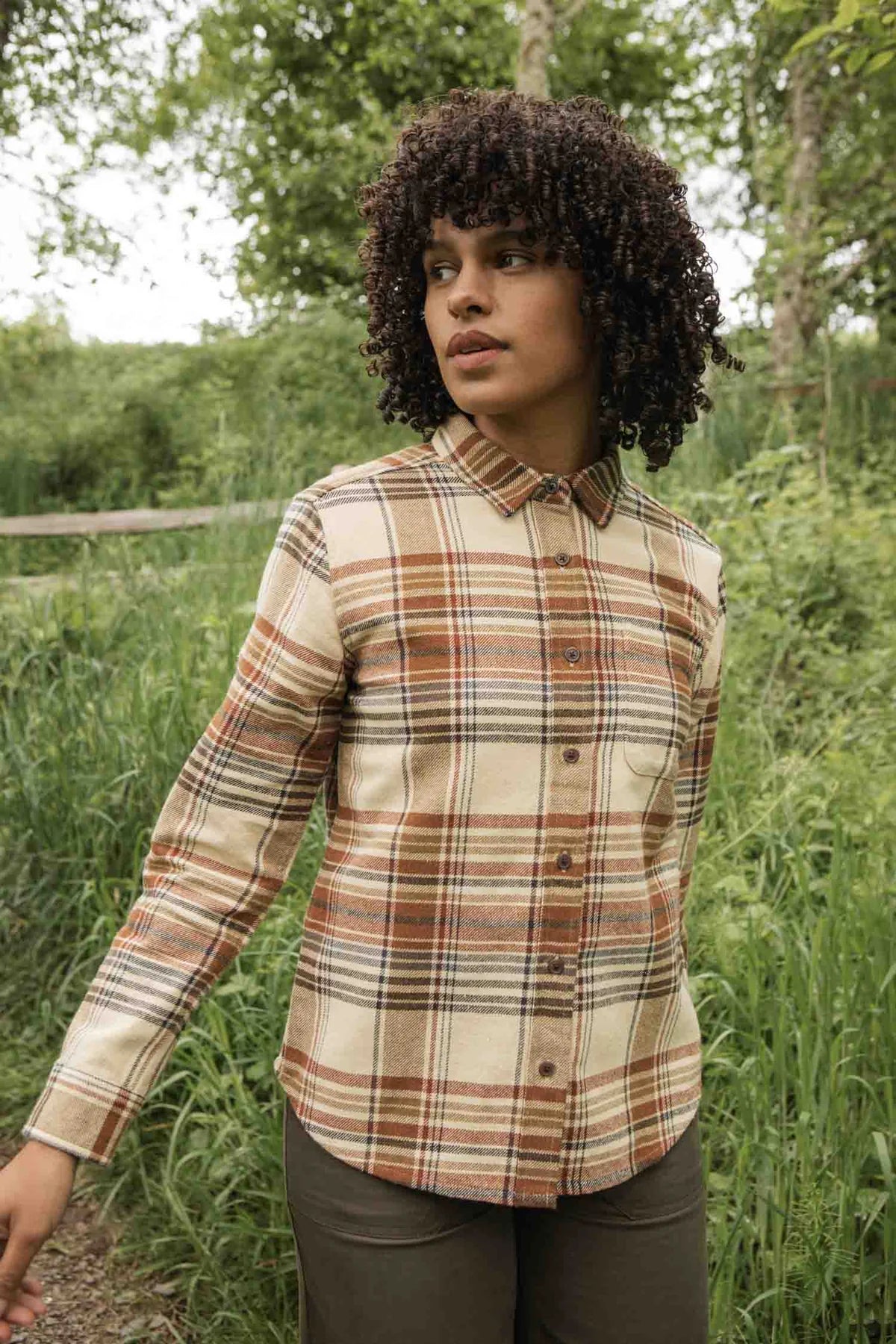 Ash Slim Shirt in Latte | Bridge & Burn