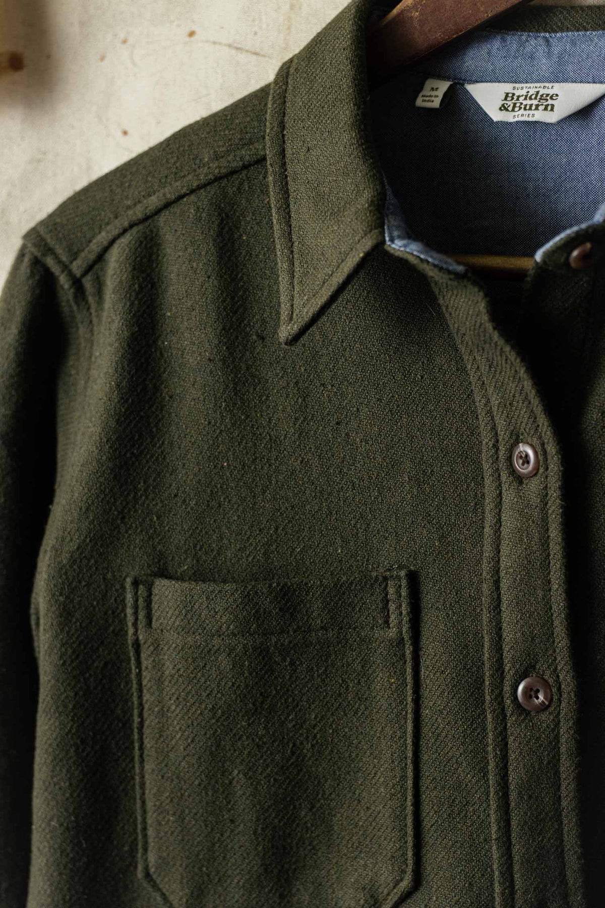 Dawson Overshirt in Sage | Bridge & Burn