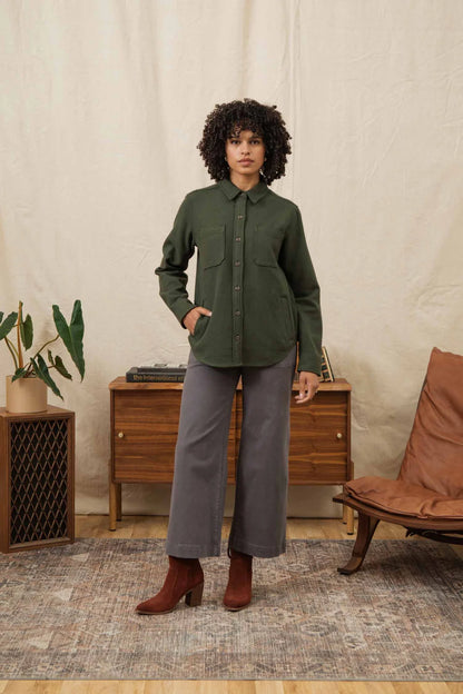 Dawson Overshirt in Sage | Bridge & Burn