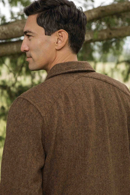 Fielding Jacket in Tawny Tweed | Bridge & Burn