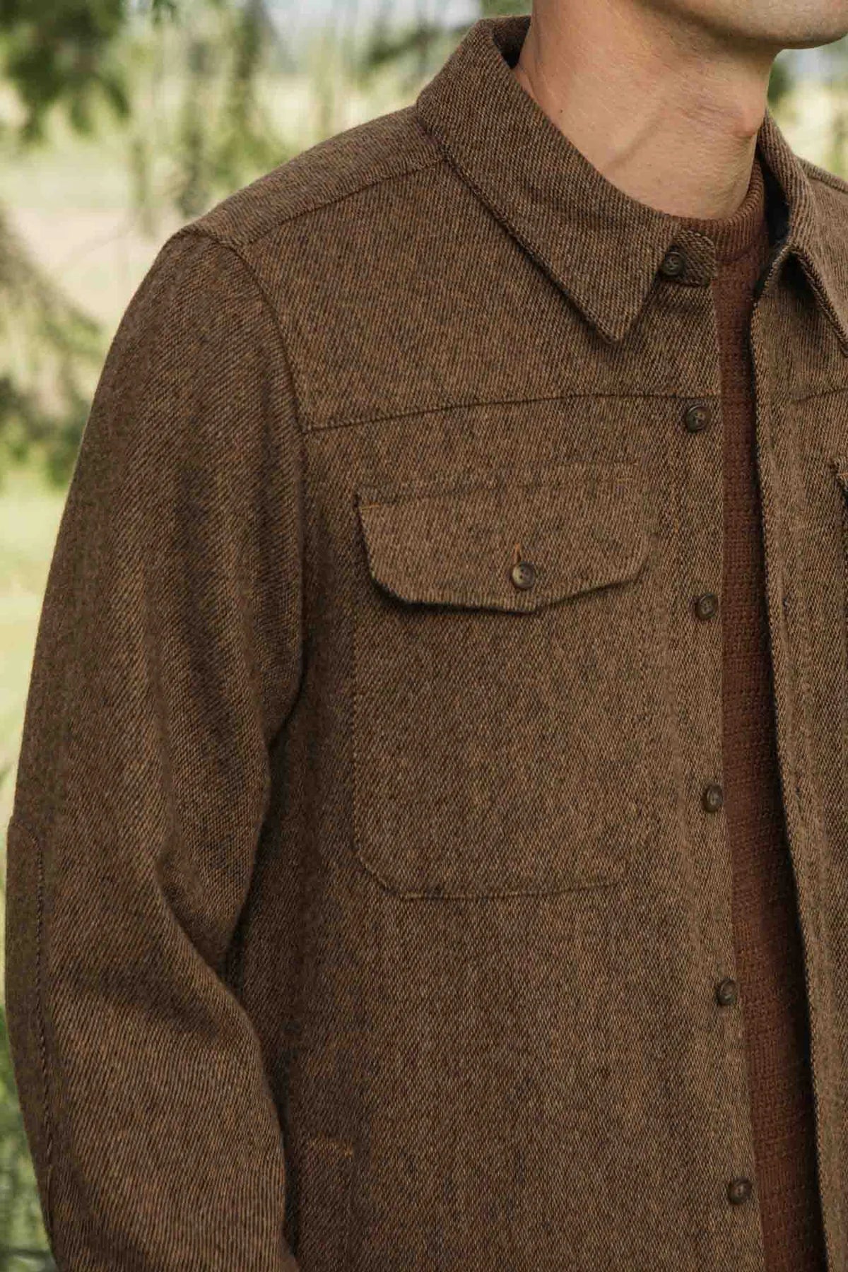 Fielding Jacket in Tawny Tweed | Bridge & Burn