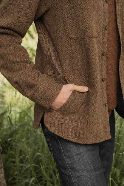 Fielding Jacket in Tawny Tweed | Bridge & Burn