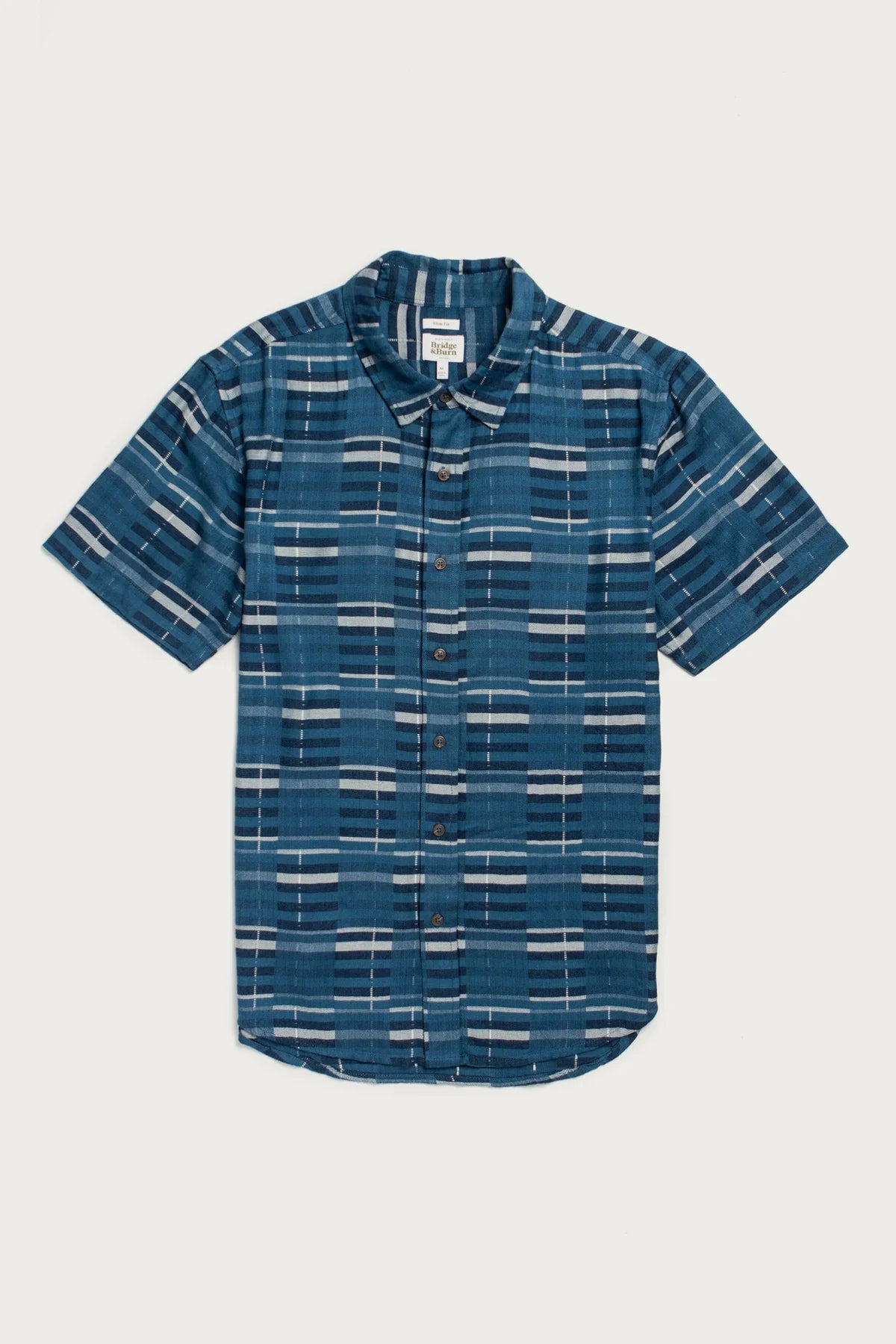 Emerson Shirt in Storm Stripe | Bridge & Burn
