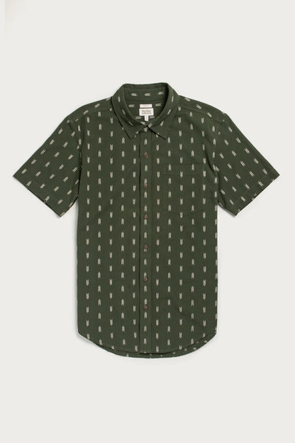 Harbor Slim Shirt in Thyme Arrows | Bridge & Burn