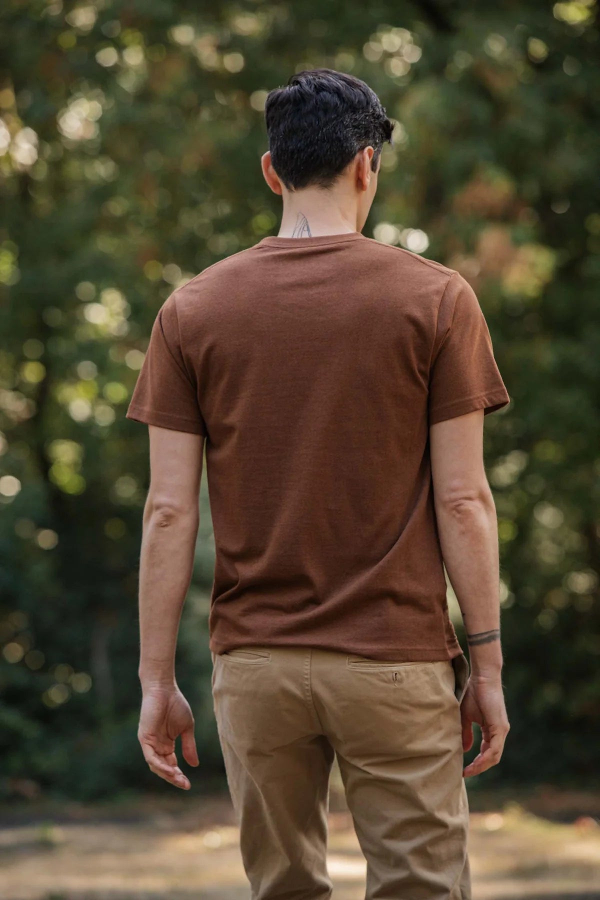 Recycled Pocket Tee in Bronze | Bridge & Burn