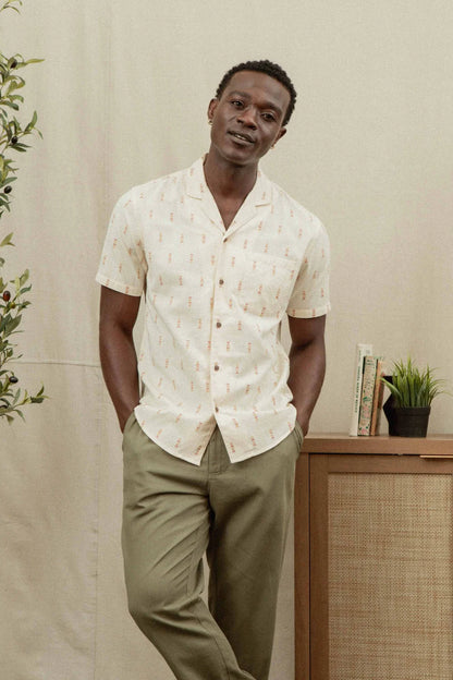 Collins Slim Shirt in Dune | Bridge & Burn