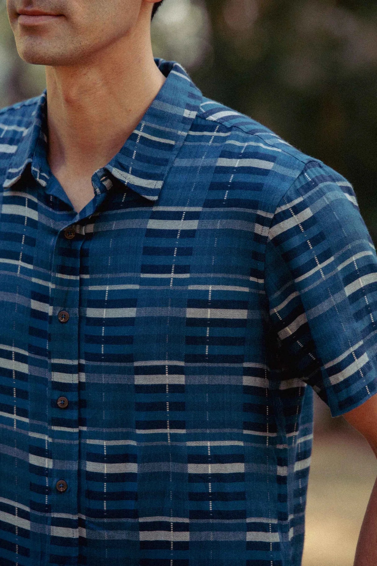 Emerson Shirt in Storm Stripe | Bridge & Burn