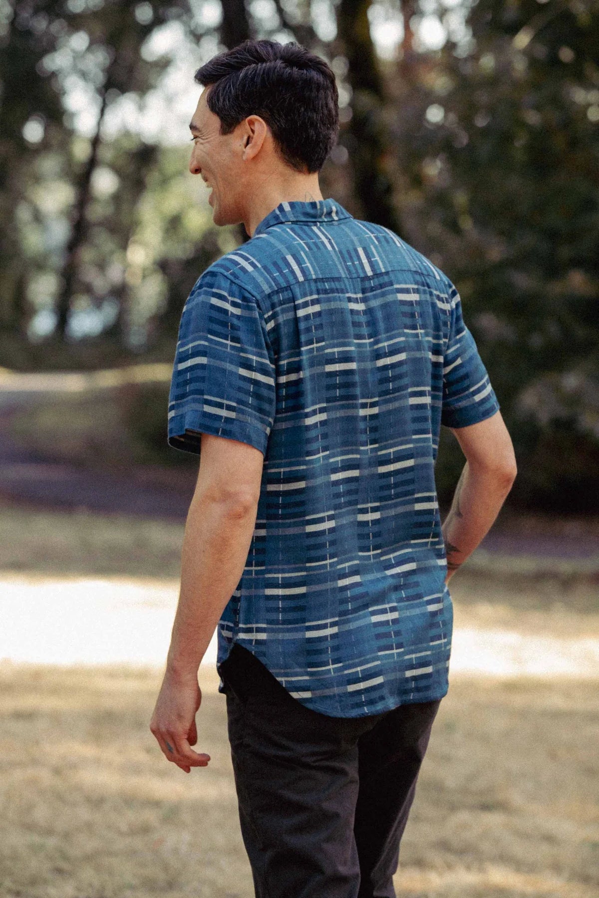 Emerson Shirt in Storm Stripe | Bridge & Burn