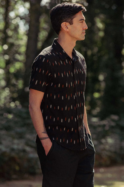Harbor Slim Shirt in Dotted Horizon | Bridge & Burn