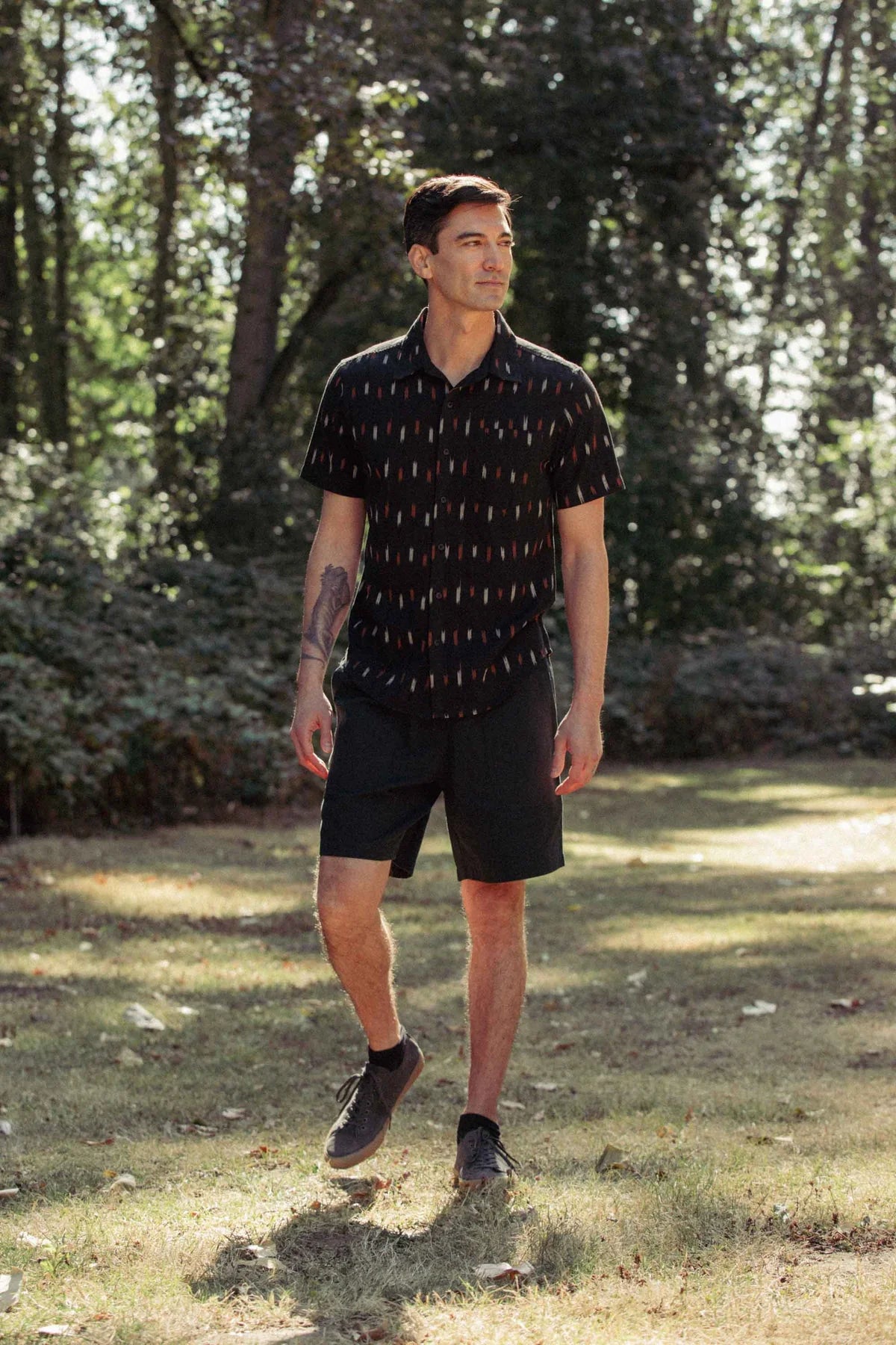 Harbor Slim Shirt in Dotted Horizon | Bridge & Burn