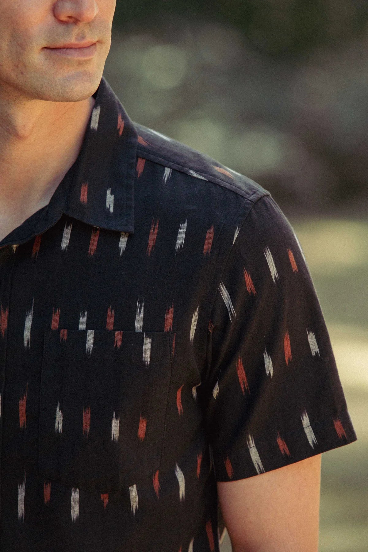 Harbor Slim Shirt in Dotted Horizon | Bridge & Burn