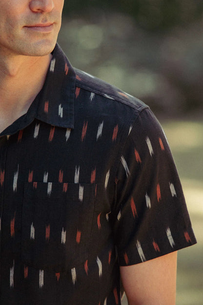 Harbor Slim Shirt in Dotted Horizon | Bridge & Burn