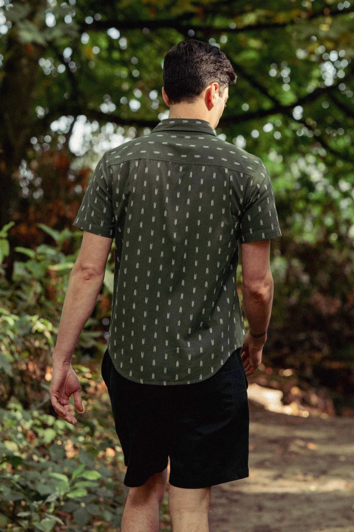 Harbor Slim Shirt in Thyme Arrows | Bridge & Burn