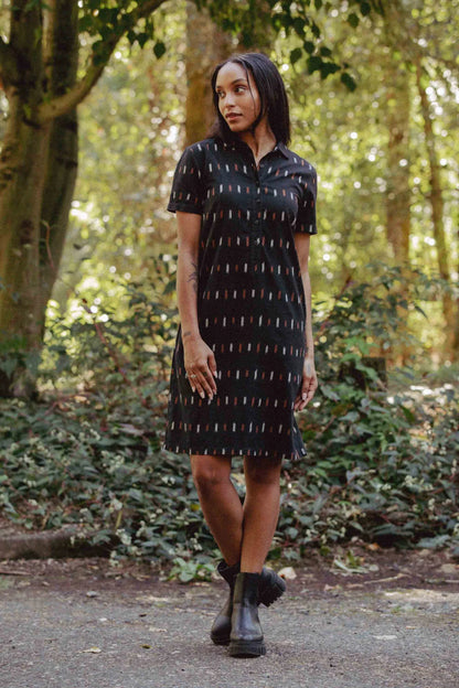 Delia Dress in Dotted Horizon | Bridge & Burn