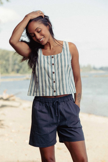 Sadie Tank in Beach Stripe | Bridge & Burn