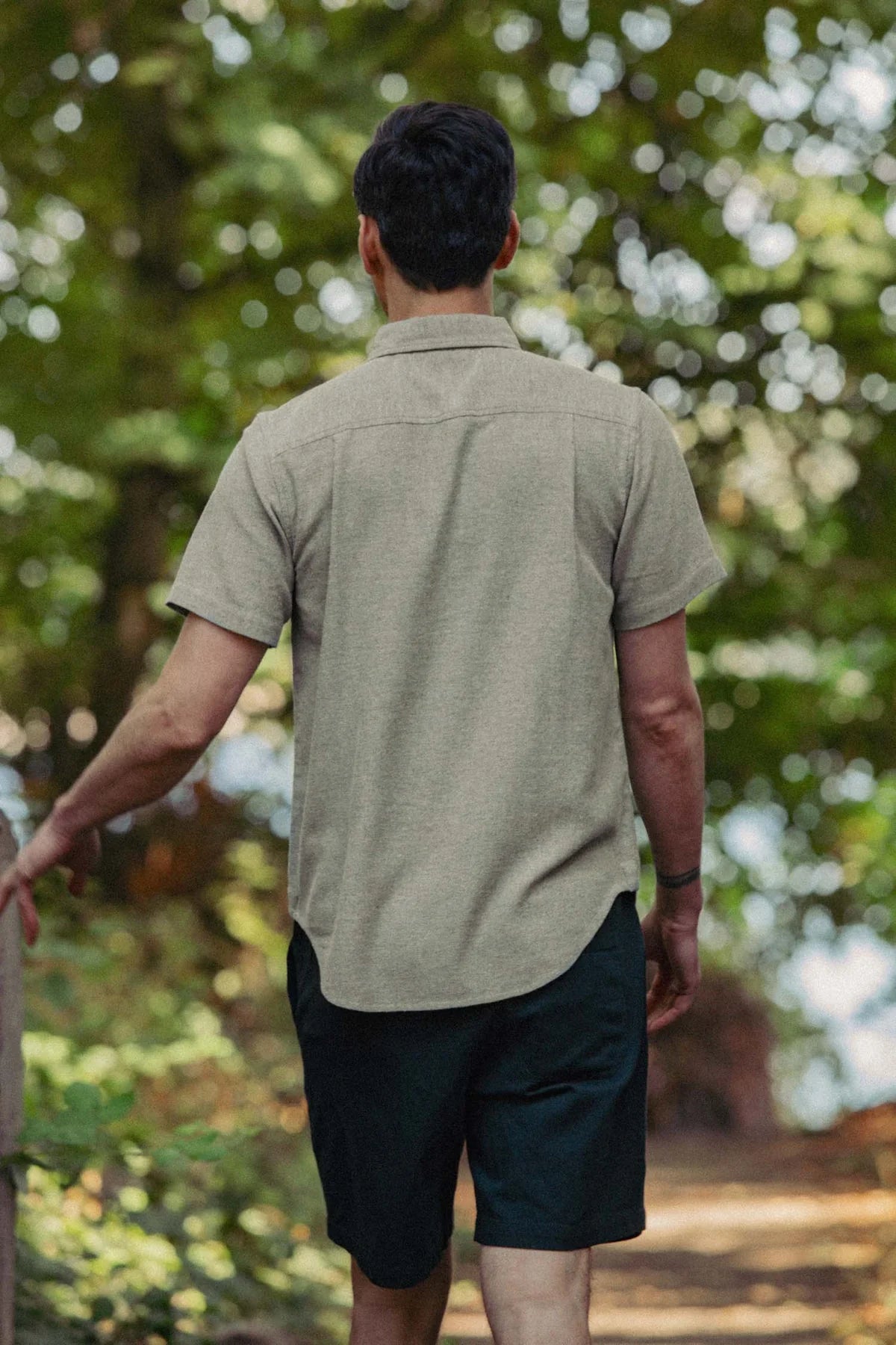 Bryce Shirt in Olive Twill | Bridge & Burn