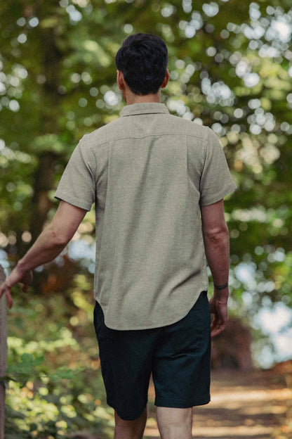 Bryce Shirt in Olive Twill | Bridge & Burn
