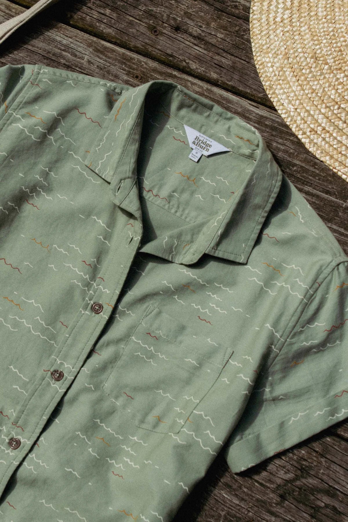 Bea Shirt in Tidal Wave Print | Bridge & Burn