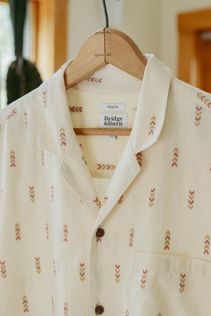 Collins Slim Shirt in Dune | Bridge & Burn