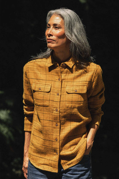 Lenon Shirt in Golden Plaid | Bridge & Burn
