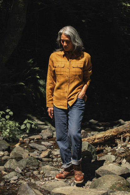 Lenon Shirt in Golden Plaid | Bridge & Burn