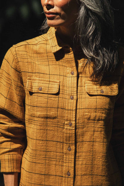 Lenon Shirt in Golden Plaid | Bridge & Burn
