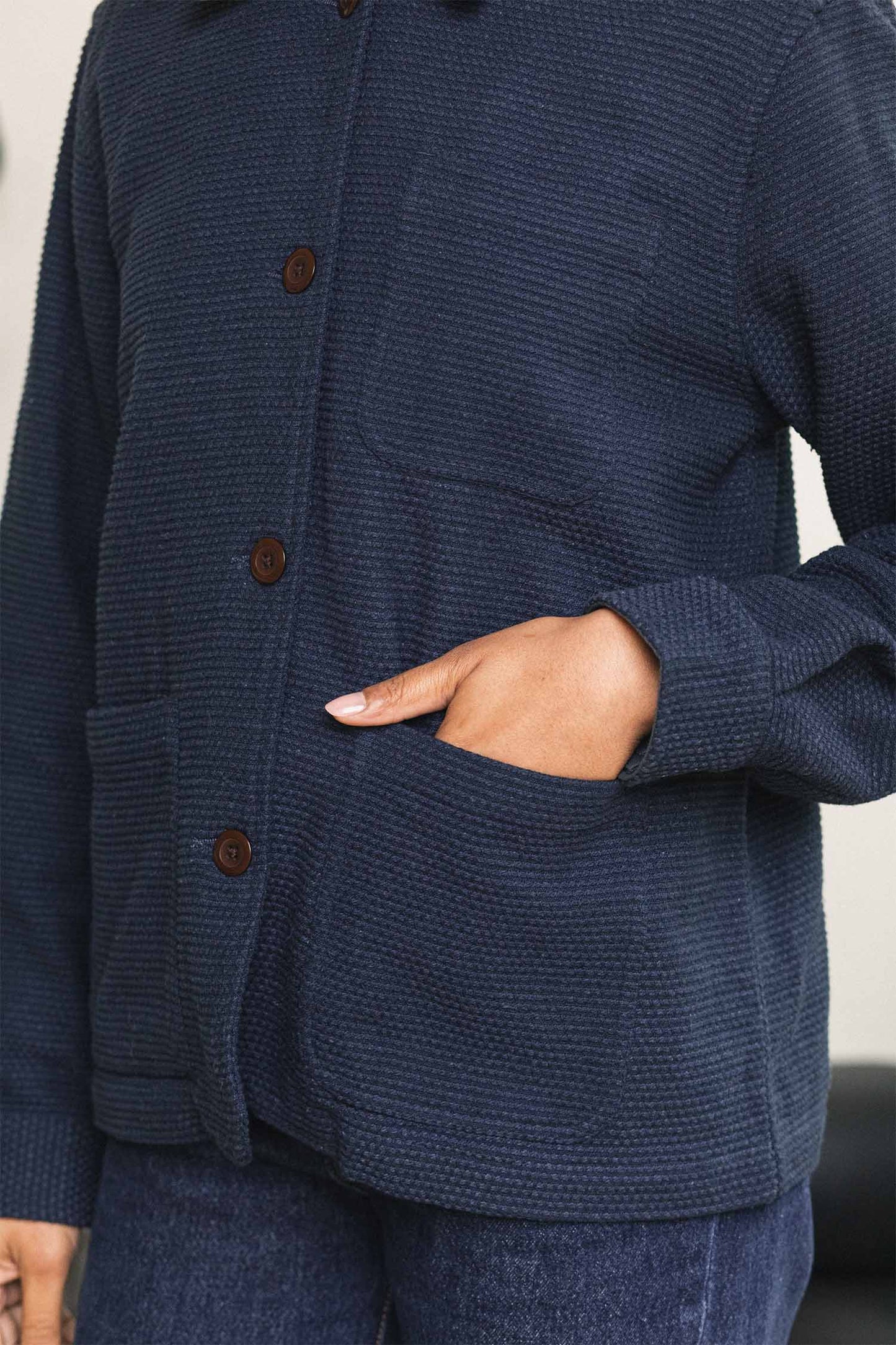 Studio Chore Coat in Indigo | Bridge & Burn