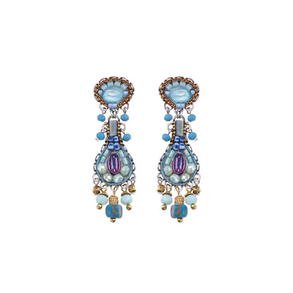 Flamingo Blue Bird Post Earrings | Ayalabar