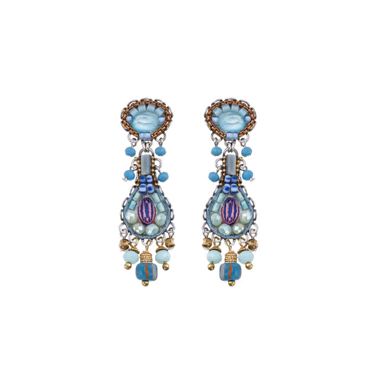 Flamingo Blue Bird Post Earrings | Ayalabar
