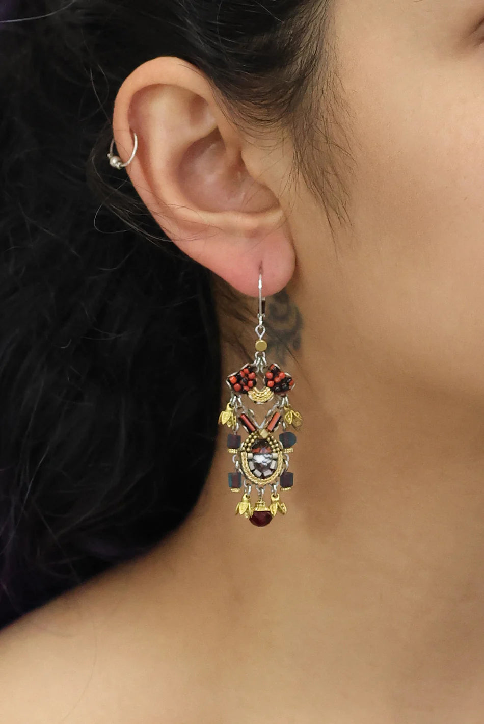 Long Noble Wine Earrings | Ayalabar