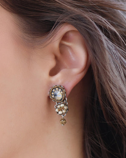 Drops of Gold Post Earrings | Ayalabar