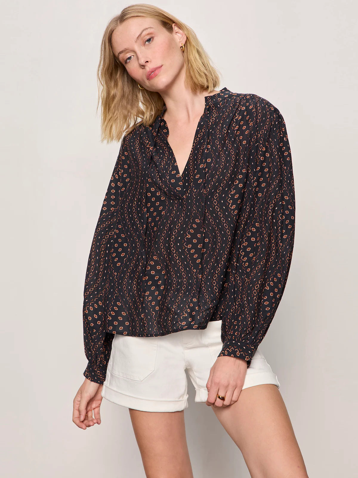 Relaxed Blouse in Rhythmic Print | Sanctuary