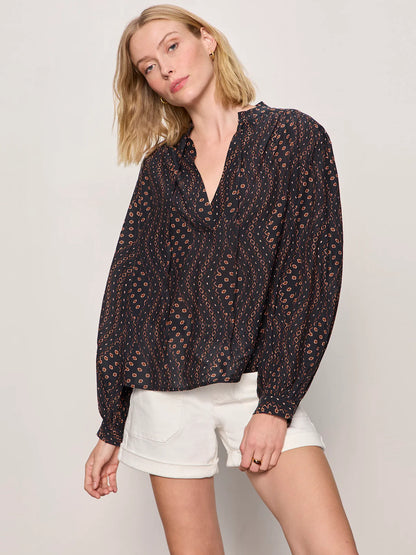 Relaxed Blouse in Rhythmic Print | Sanctuary