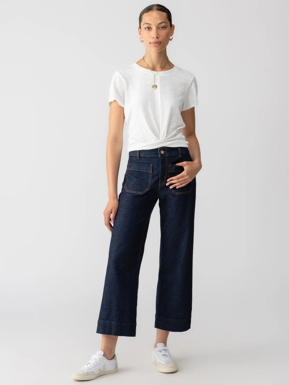 Marine Crop Jean in Magnetic | Sanctuary