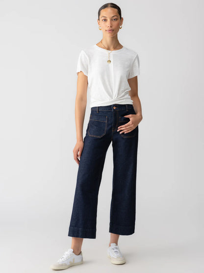 Marine Crop Jean in Magnetic | Sanctuary