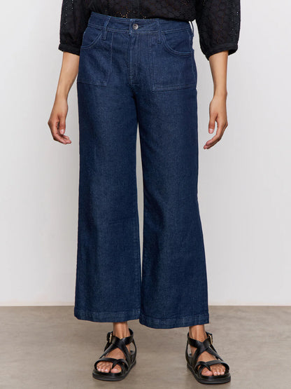 League Crop Pant in Dark Denim | Sanctuary