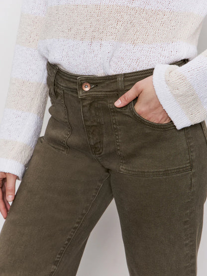 League Crop Pant in Olive | Sanctuary
