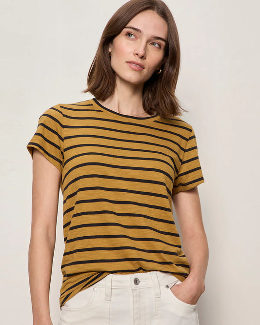 The Perfect Tee in Cumin Stripe | Sanctuary