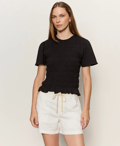 Smocked Top in Black | Sanctuary