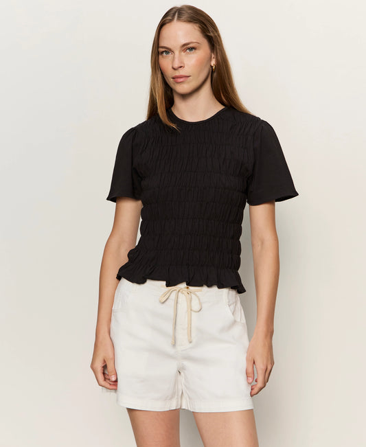 Smocked Top in Black | Sanctuary