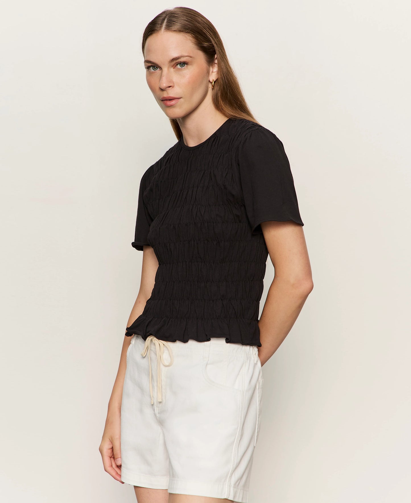 Smocked Top in Black | Sanctuary
