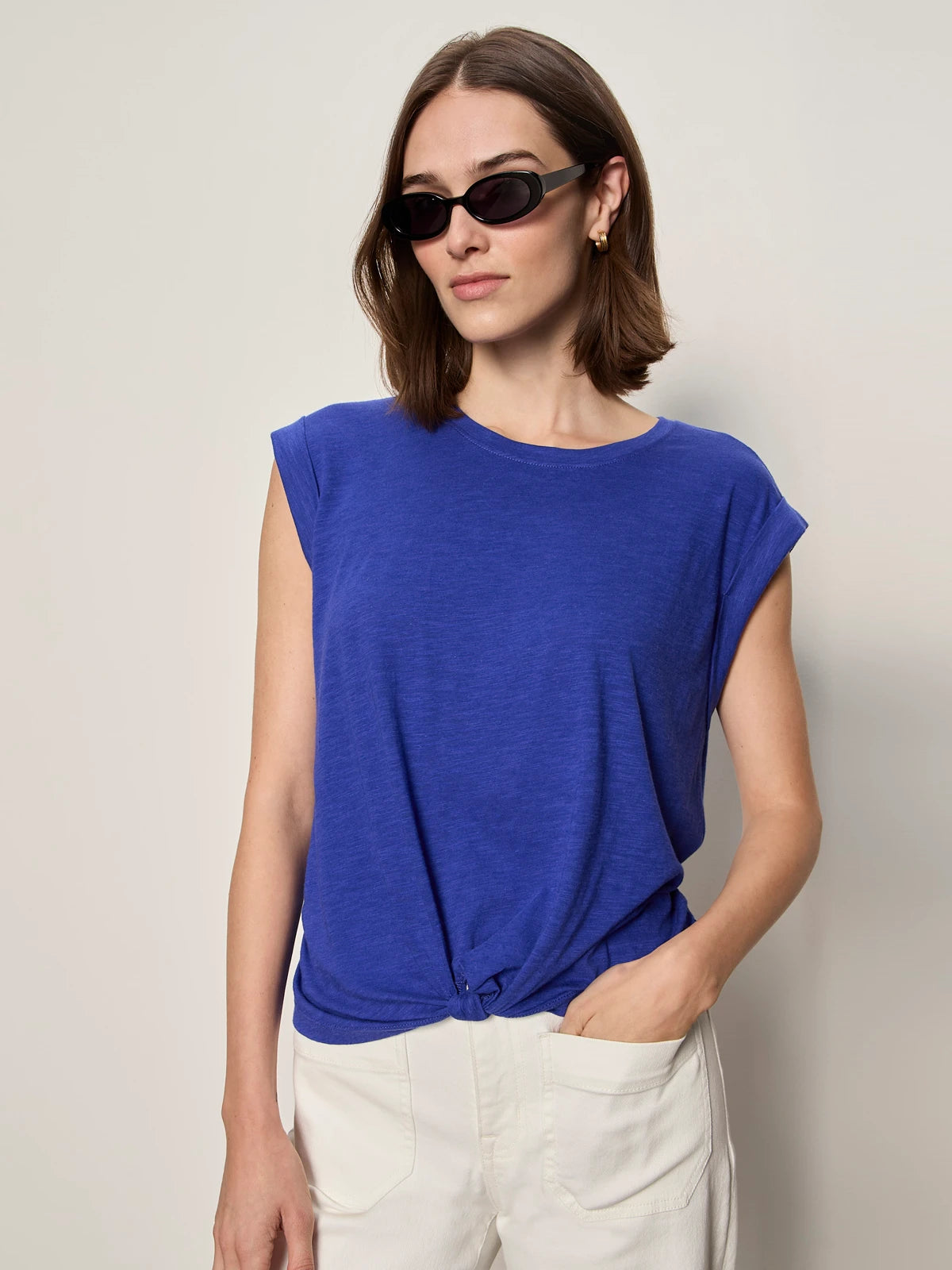 Knotted Muscle Tee in Luminous Blue | Sanctuary
