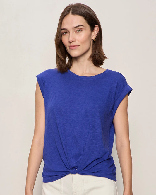 Knotted Muscle Tee in Luminous Blue | Sanctuary