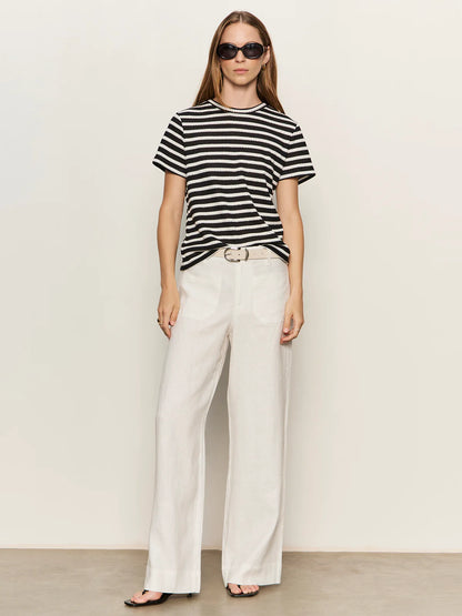Textured Tee in Black Stripe | Sanctuary