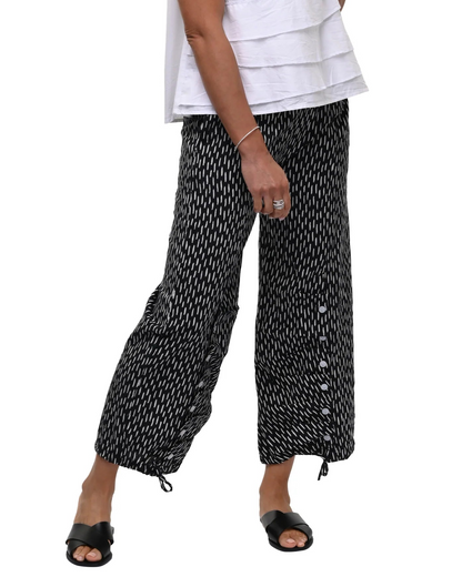 Scooter Pant in Black Dashed Line | Tulip