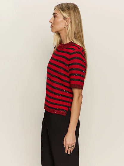 Shine Sweater Tee in Cherry | Sanctuary