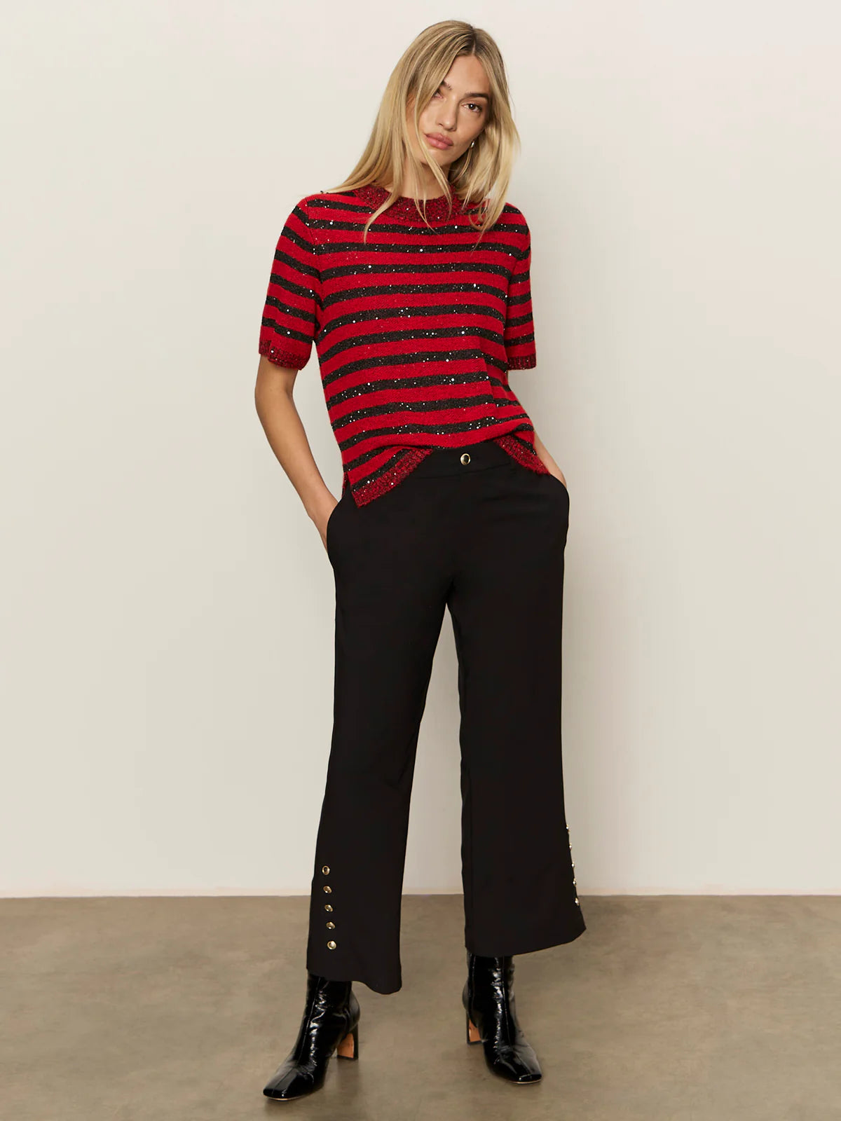 Shine Sweater Tee in Cherry | Sanctuary